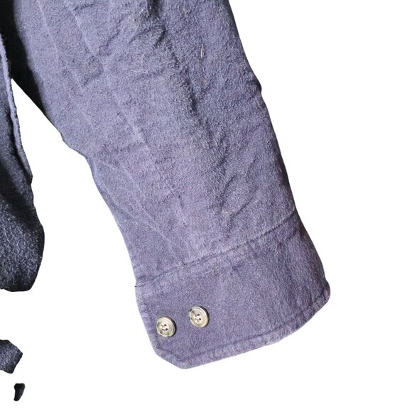 VTG Marino Bay Mens Heavyweight Flannel Shirt Jacket XL Blue Lined Double Layer - Picture 2 of 7